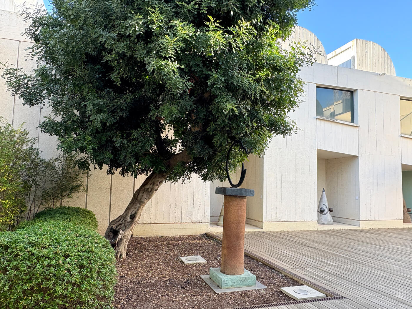 Cour intérieure de la Fondation Miró Barcelone.