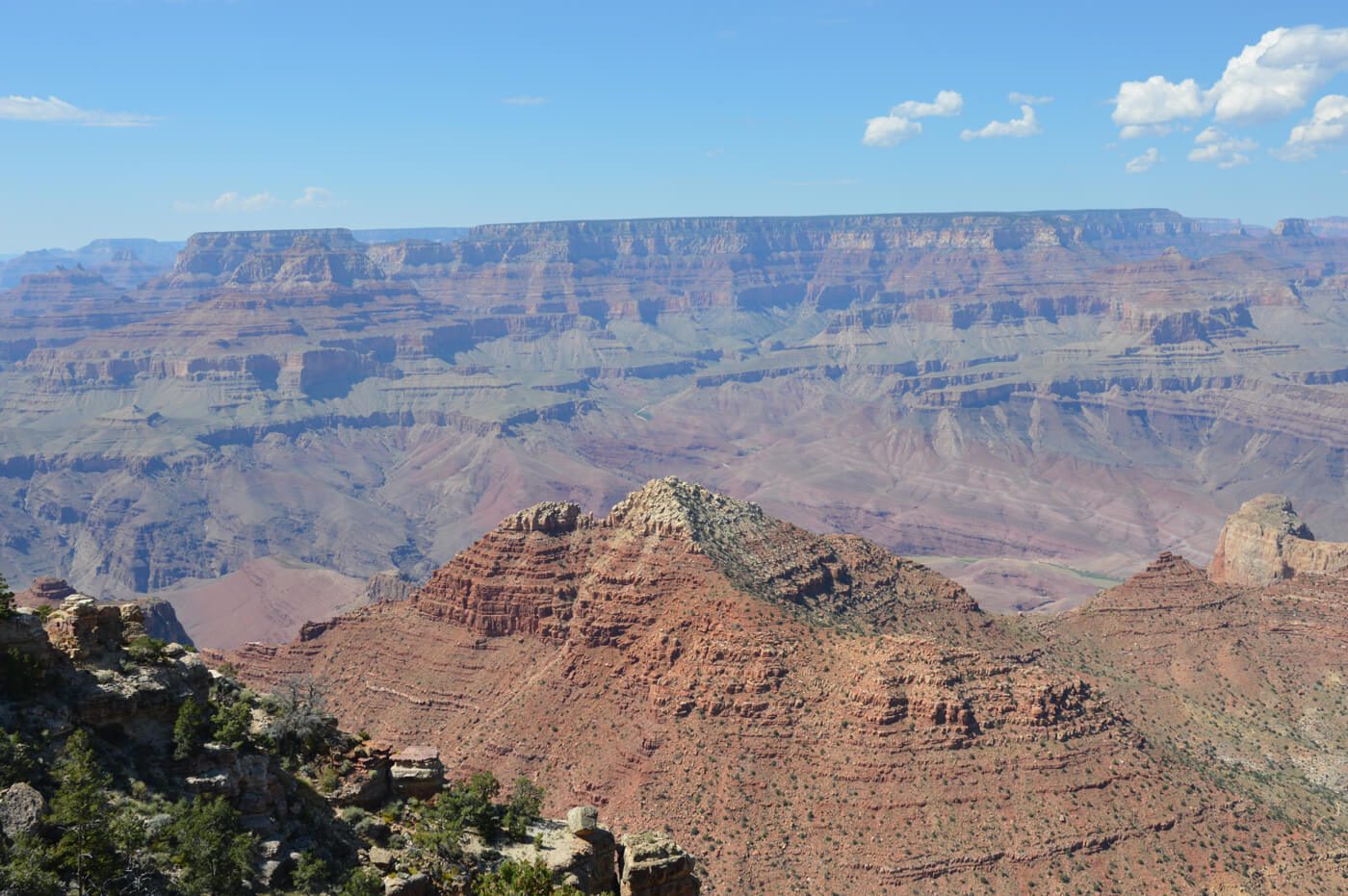 La rive sud (south rim) du Grand Canyon