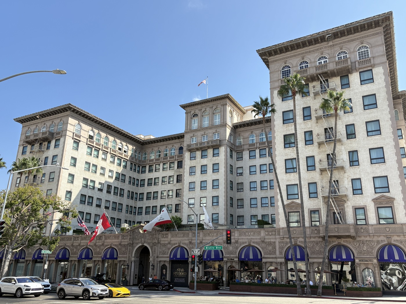 mythique hôtel de Pretty woman, le beverly wilshire à Los Angeles